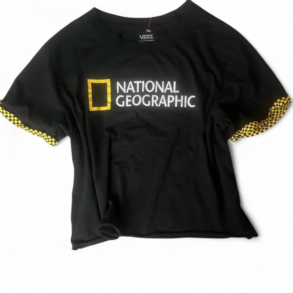 Vans Black and Yellow National Geographic Crop Top